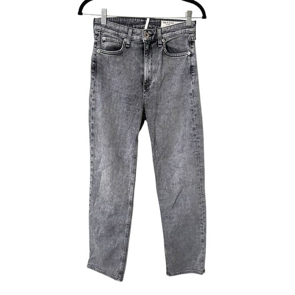 RAG & BONE Nina High Rise Ankle Cigarette Denim Dusty Trail Sz 25 - Picture 2 of 6